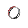 Anel a anel de anel de anel inoxidável de aço inoxidável por atacado anéis de aço de titânio vermelho